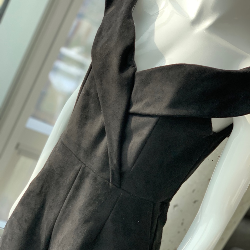 Luxxel Velour Black Romper - New, never worn